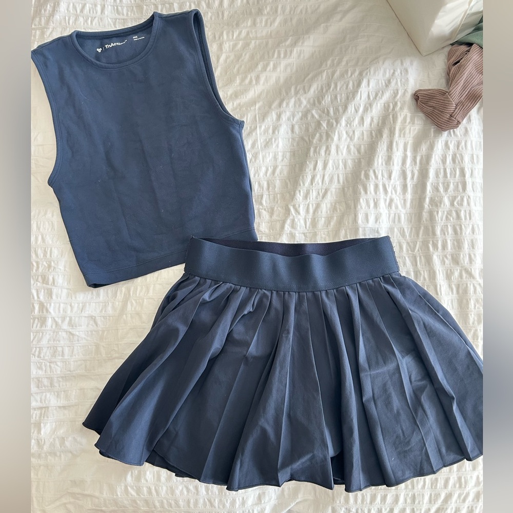 TNA Navy Skirt Set